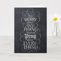 NE VOUS INQUIÉTEZ PAS - Christian Calligraphy Chal
