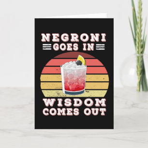 Carte Negroni va dans la sagesse sort