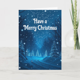 Carte Neige de Noël Noël