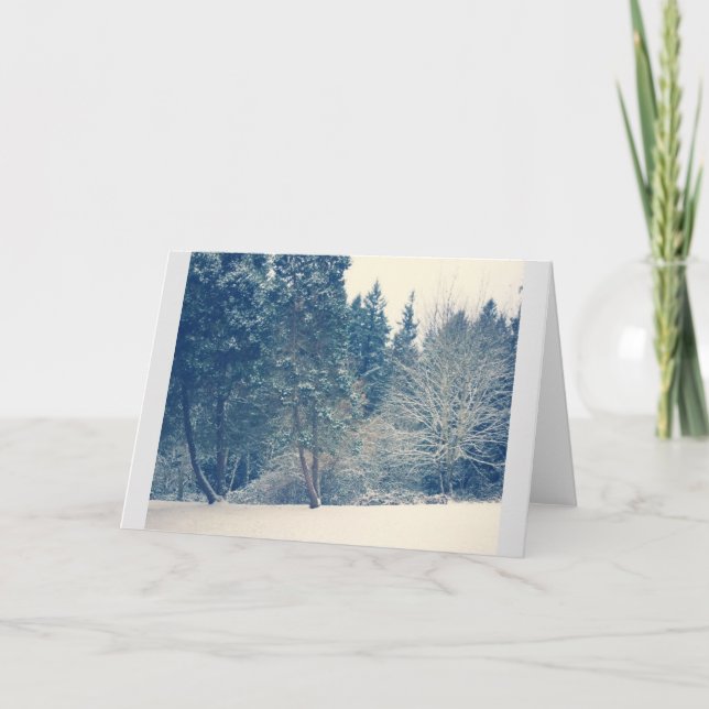 Carte Neige d'hiver à Wilsonville, Oregon (Devant)