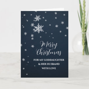 Carte Neige Godgirl & Son Mari Joyeux Noël