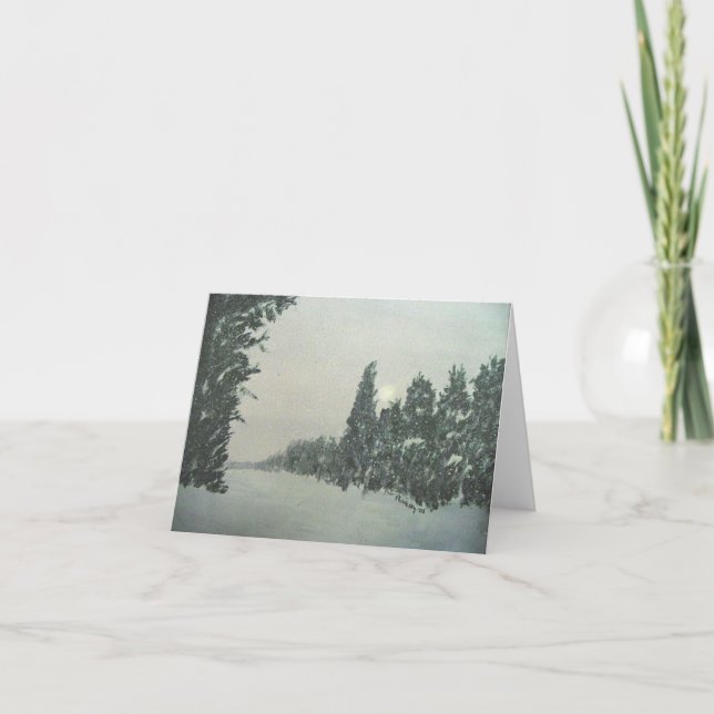 Carte Neige sur la traînée de Gunflint (Devant)