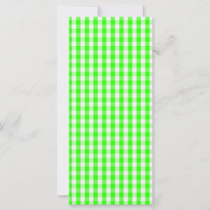 Carte Neon Green En vichy Motif par Shirley Taylor