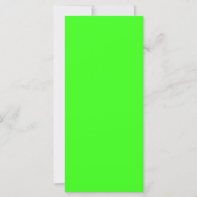 Carte Neon Green Slim Flat - Personnalisable (Devant)