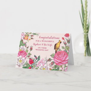 Carte Nephew et sa femme Félicitations pour le jour du m