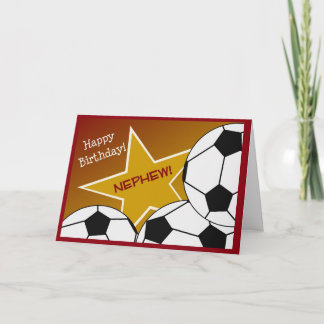 Carte Nephew - Joyeux Football Anniversaire Aimant Nephe