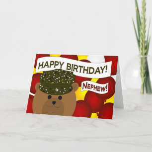 Carte Nephew - Joyeux soldat de l'armée d'anniversaire N