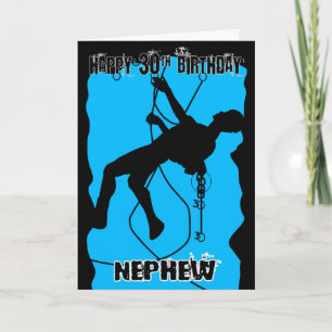 Carte Nephew Silhouette Rock Escalade 30e Anniversaire C