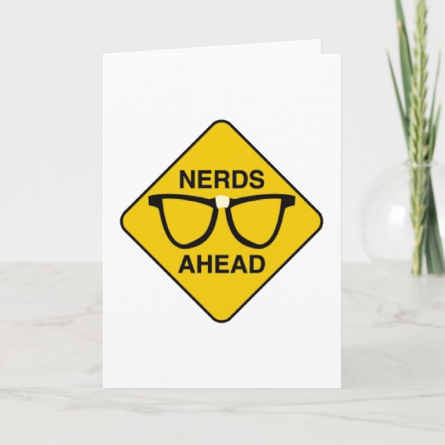 Carte Nerds vers l'avant (Devant)