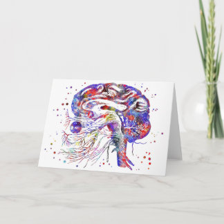 Carte Nerfs crâniens de cerveau, nerfs crâniens de