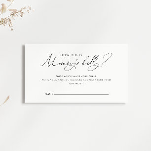 Carte Neutre Genre "Quelle Est La Taille Du Ventre