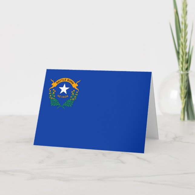 Carte Nevadan Flag, Flag of Nevada (Devant)