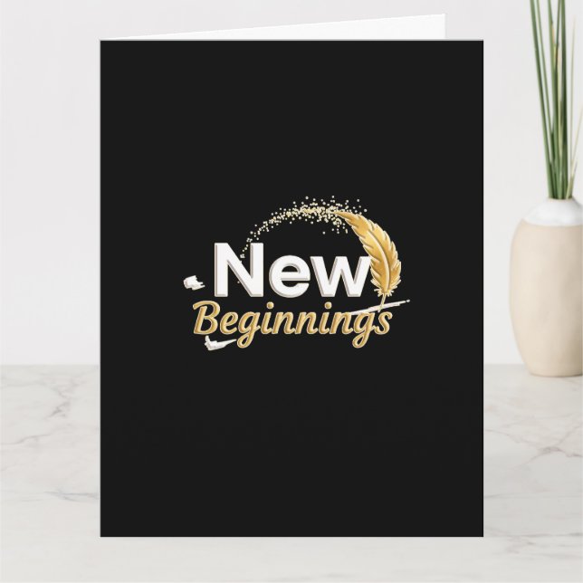 Carte New Beginnings /  Tarjeta Nuevos Comienzos (Devant)