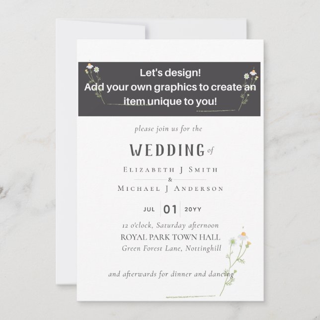 Carte NEW ! Design Your Own Wedding Item (Devant)