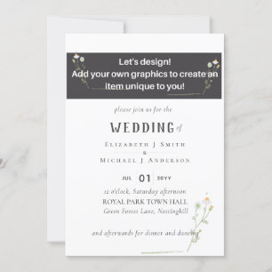 Carte NEW ! Design Your Own Wedding Item