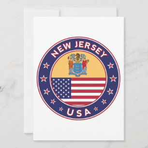 Carte New Jersey, New Jersey autocollant, étui téléphoni