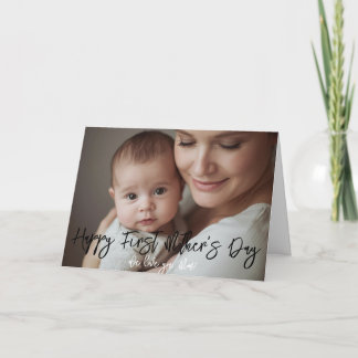 Carte New Mom Happy Mother's Day Photo Greeting Card