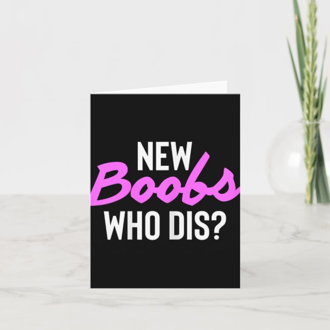Carte New S Who Dis Surgery Recovery Breast Cancer  (Devant)