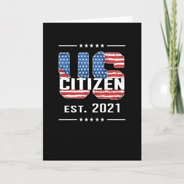 Carte New US Citizen Venin Proud American Citizenship US (Devant)