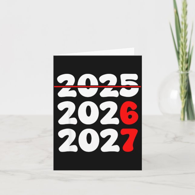 Carte New Year 2026 Shirt 67 Meme  (Devant)