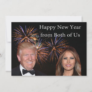 Carte New Years de Donald et Melania Trump