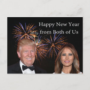 Carte New Years de Donald et Melania Trump