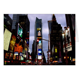 Carte New York Card Times Carré New York Souvenir 