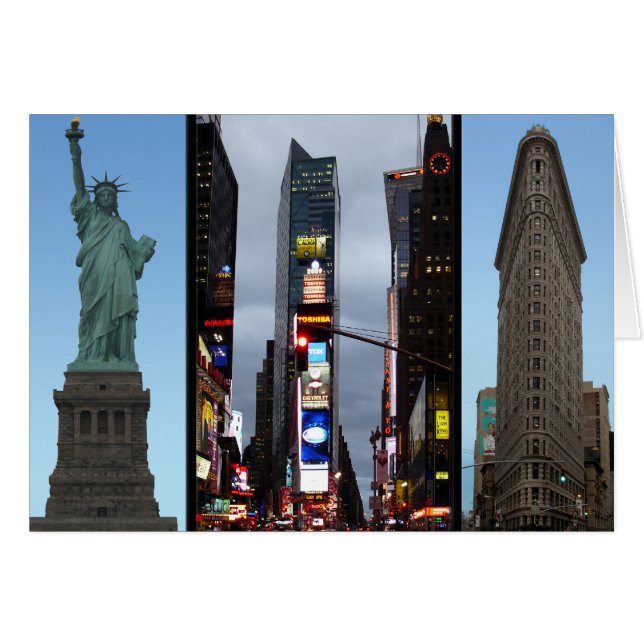 Carte New York Carte New York Souvenir (Devant horizontal)
