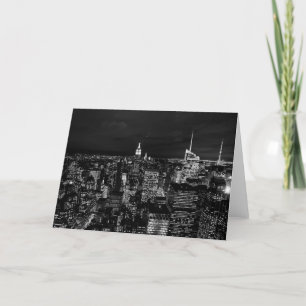 Carte New York City Night Skyline