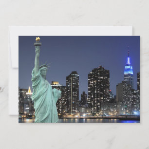 Carte New York City skyline à Night Lights, Midtown Man