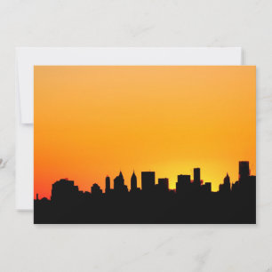 Carte New York City Skyline à Sunset, Manhattan