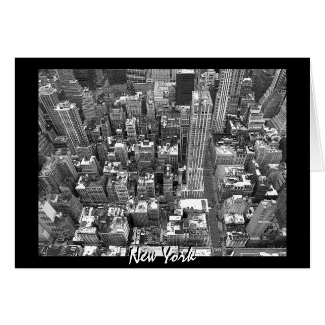 Carte New York Cityscape New York Souvenir Card (Devant horizontal)