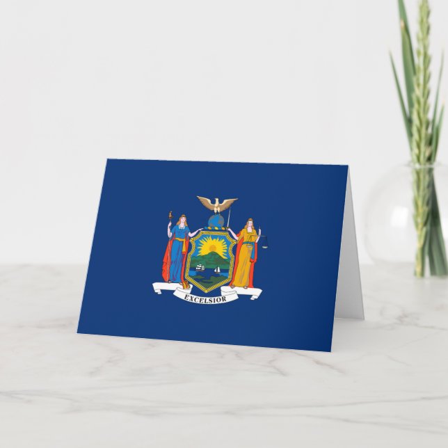 Carte New Yorker Flag, Flag of New York (Devant)