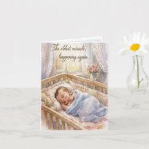 Newborn Baby Personalized Congratulations Card