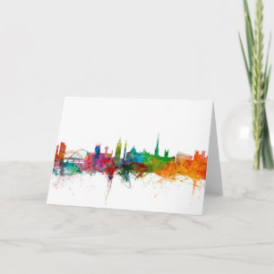Carte Newcastle England Skyline