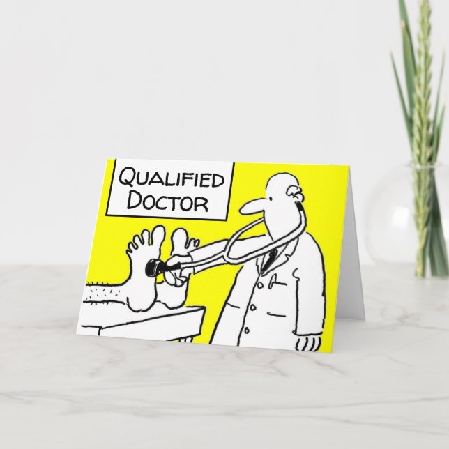 Carte Newly Qualified Doctor With a Stethoscope (Devant)