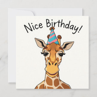 Carte Nice Birthday Card - Giraffe Edition