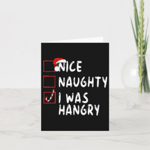 Carte Nice Naughty J'Ai Été Haineux Noël Noël Noël Noël 