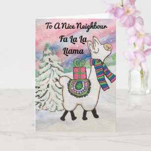 Carte Nice Voisin Fa La Llama Holiday