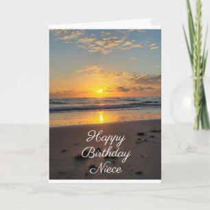 CARTE !** "NIECE*** BELLE PLAGE ENSOLEILLÉE POUR VOUS