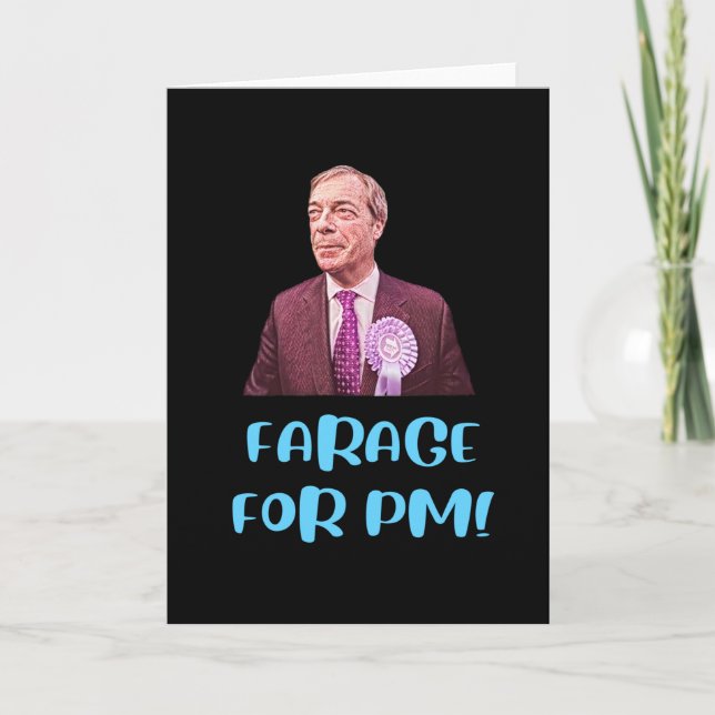 Carte Nigel Farage Pour Le Premier Ministre - Le Brexit (Devant)