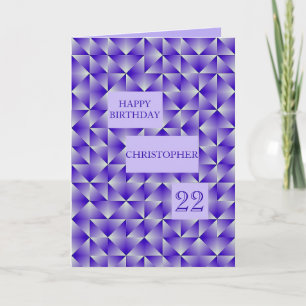 Carte N'importe quel âge et nom, Anniversaire aux formes