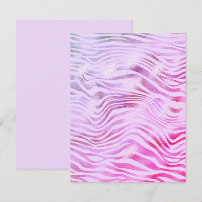 Carte N'Importe Quelle Occasion Holographique Zebra Stri (Devant / Derrière)