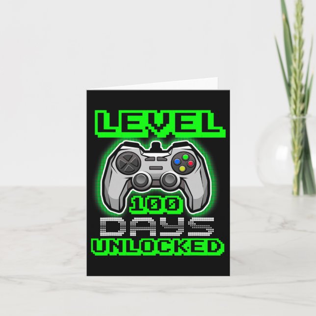 Carte Niveau 100 Jours De L'École Déverrouillé Jeux Vidé (Devant)
