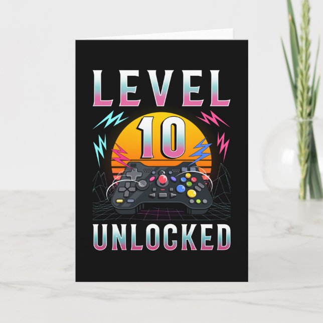 Carte Niveau 10 Cadeau de jeu déverrouillé (Devant)
