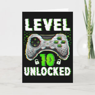 Carte Niveau 10 Débloqué Jeu Vidéo Garçon de 10 ans 10èm