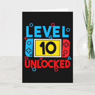Carte Niveau 10 Joueur déverrouillé 10e Anniversaire Jeu