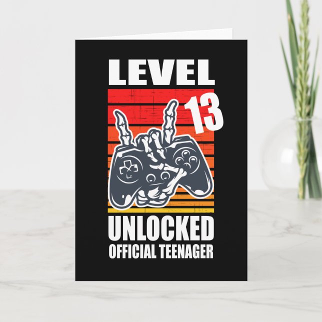 Carte Niveau 13 Adolescent officiel déverrouillé (Devant)