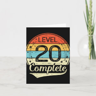 Carte Niveau 20 - 20e anniversaire du Mariage T