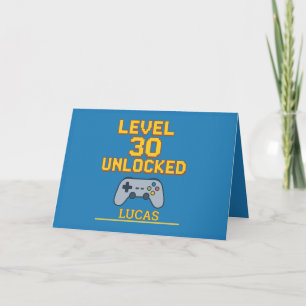 Carte Niveau 30 Joueur personnalisé déverrouillé Anniver